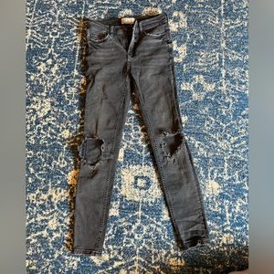 Free People black skinny jeans